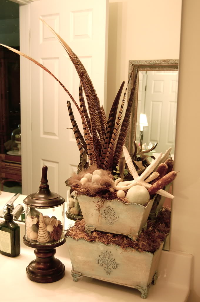 Feather and Nest arrangement