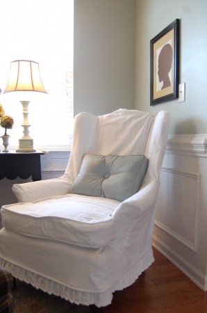 white slipcover