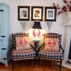 pair of plaid chairs pair of plaid chairs