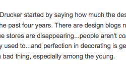 perfection in decorating...considered a bad thing