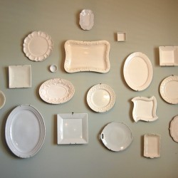 hanging plates on the wall