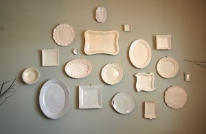 hanging plates on the wall