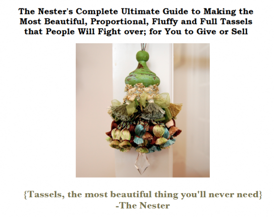 How to make a tassel