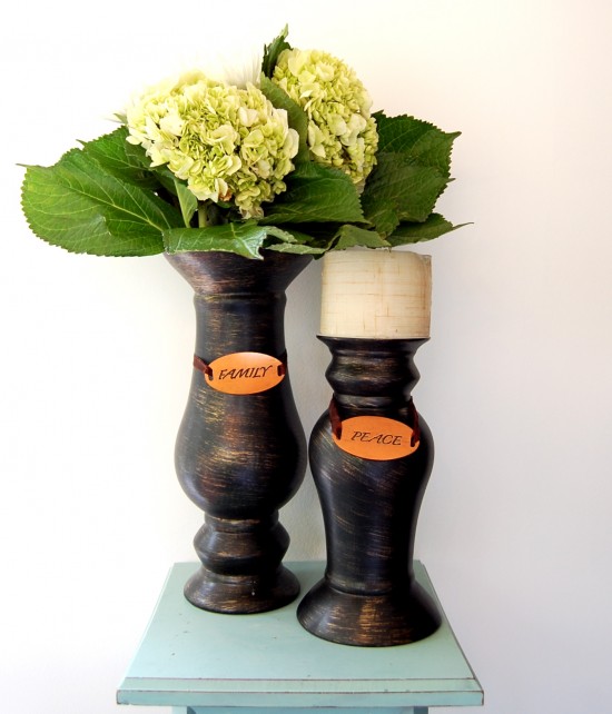 vase/candlesticks