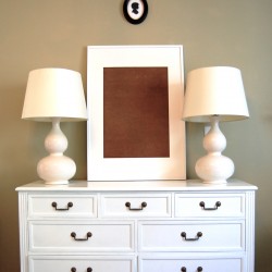 white frame