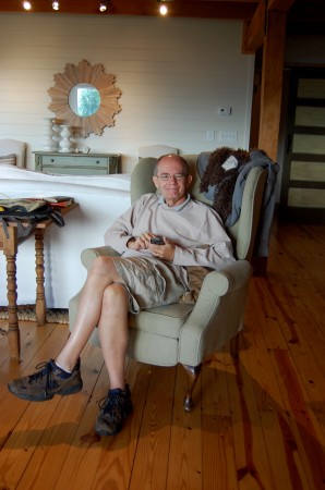 dad at the cottage