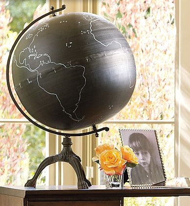chalkboard globe