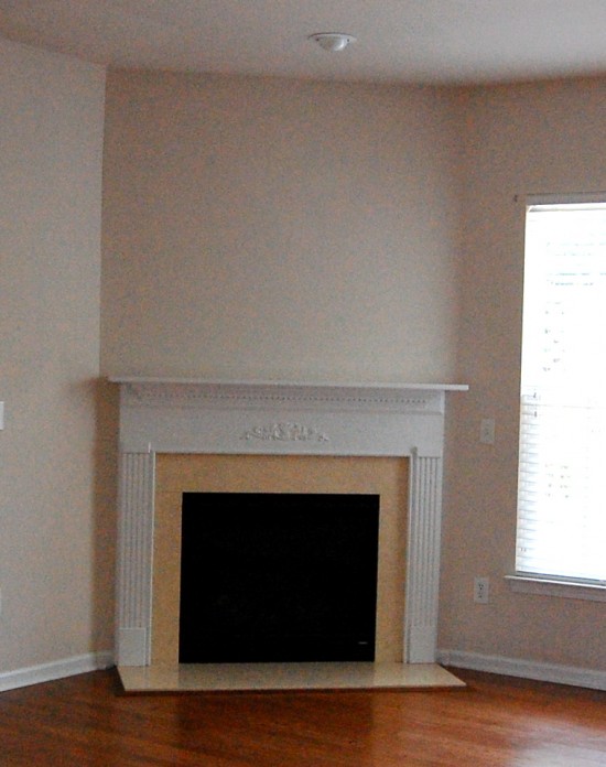 corner fireplace