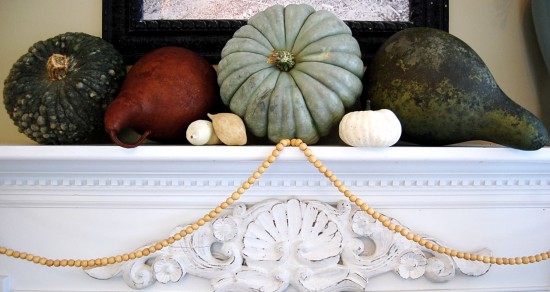 pumpkin mantel mantle