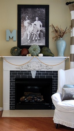 how to decorate your mantel for fall mantle