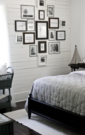 Lettered+Cottage+Guest+Bedroom+Photo+Wall