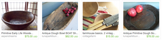 decorating with dough bowls trencher