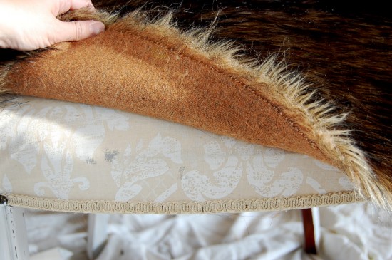how to make a fur chair