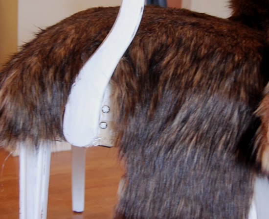 fur chair
