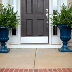 spray painted urns