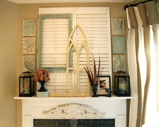 striped drapes