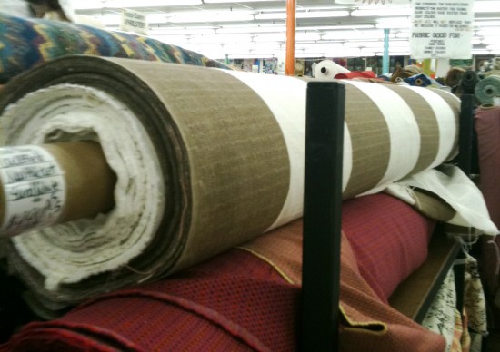original striped drape fabric