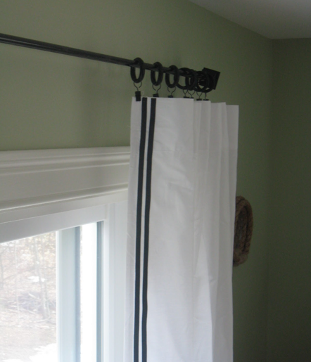 no sew ribbon drapes