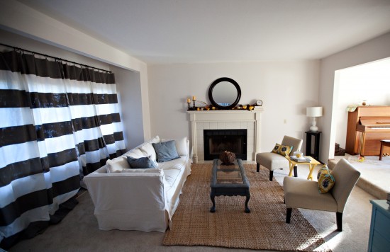 Painted Stripe Drapes
