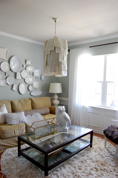 book page chandelier