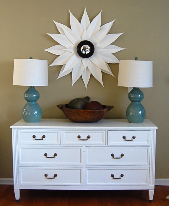 paper sunburst mirror