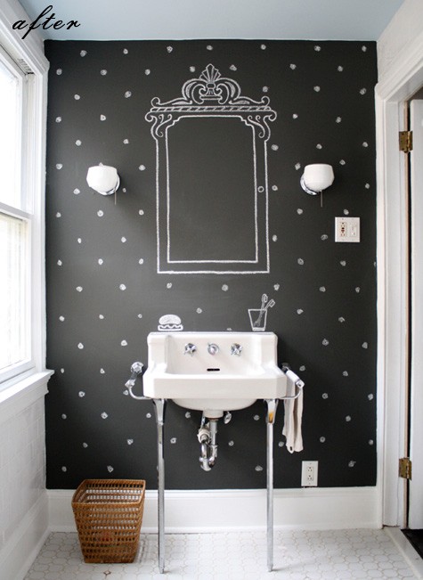 chalk board mirror