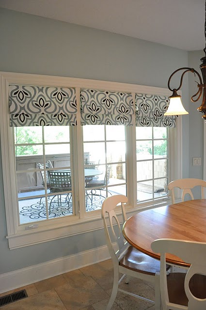 No Sew Faux Roman Shade