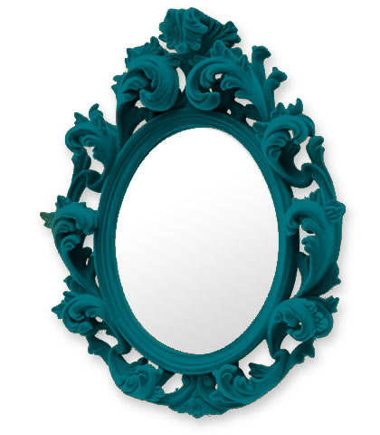 flocked mirror !