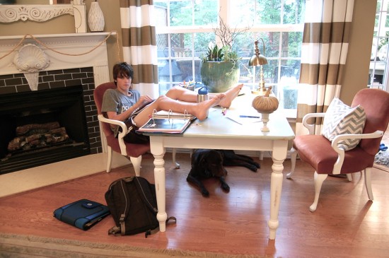 homeschool table
