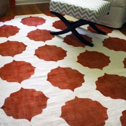 DIY Painted Rug