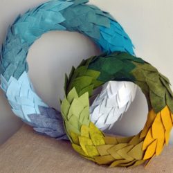 felt wreath felt wreath