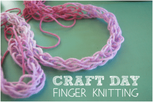finger knitting