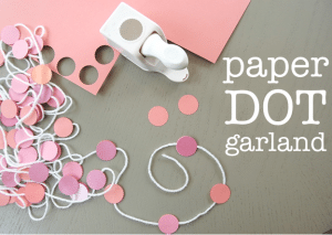 paper dot garland