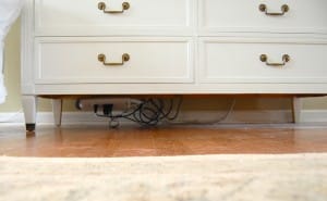how to hide TV wires