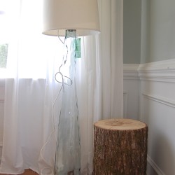 diy glass floor lamp