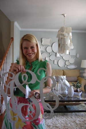 wood monogram