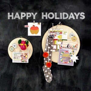 embroidery hoop cork board
