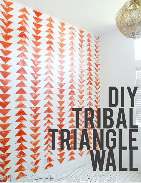 tribal triangle wall