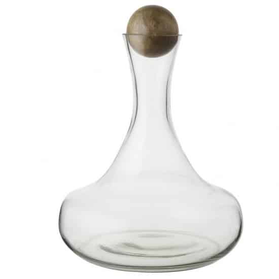west elm decanter with wood stopper