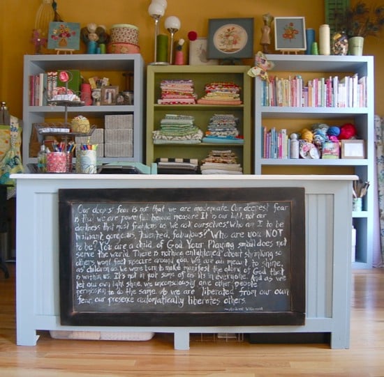angela's desk