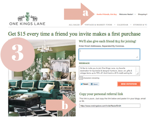 add referral code to pinterest pin