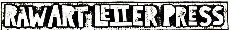 raw art letterpress logo thanks is for giving