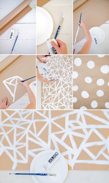geometric paper runner