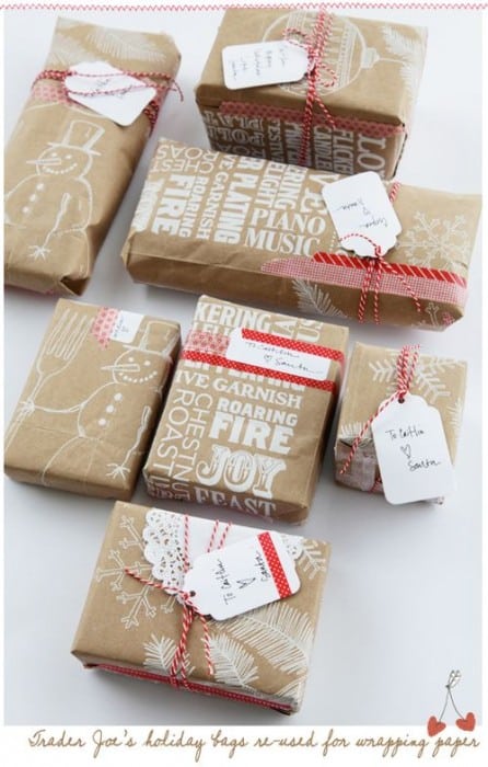 trader joe's bags wrapping