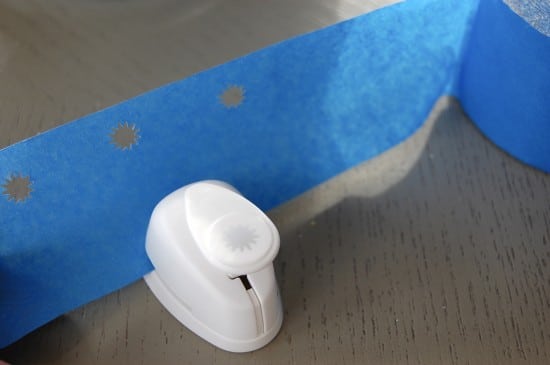 punch out blue tape