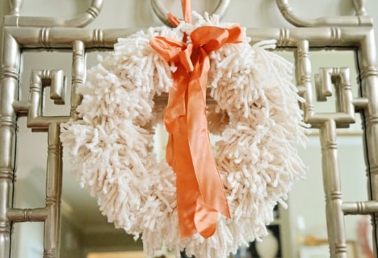 pom pom wreath