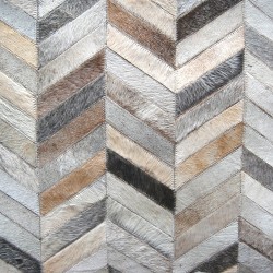 herringbone cowhide rug