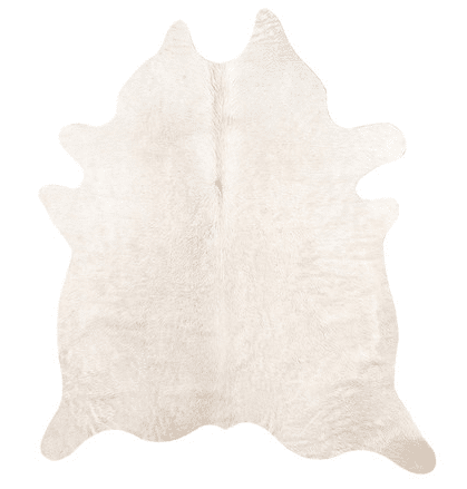 white cowhide