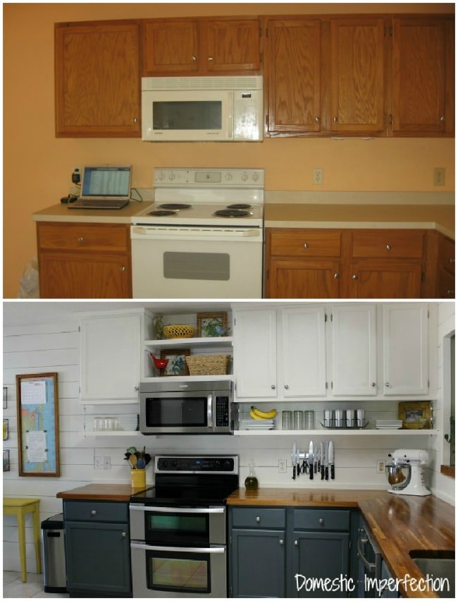 before after kitchen
