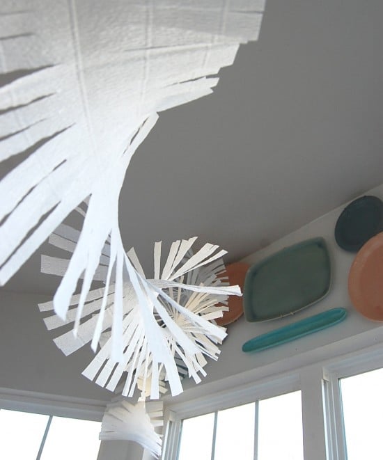 crepe paper garland
